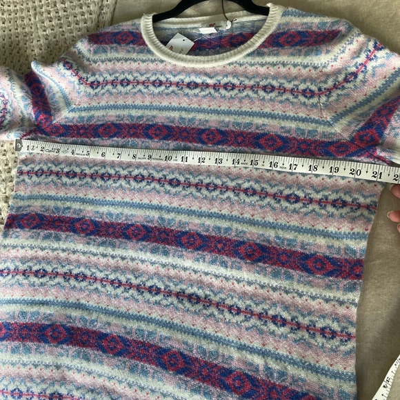 Vineyard Vines | Fair Isle Sweater Alpaca Merino Wool Size Large - Picture 7 of 8